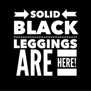 NWT solid black LuLaRoe leggings size OS. Fits sizes 2-10. $17 each or 2/$30